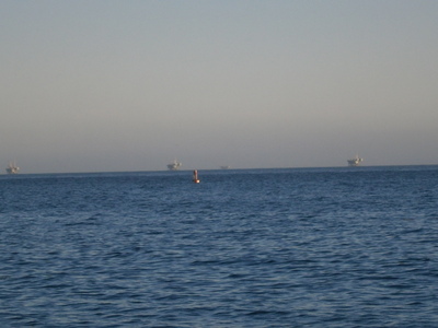 Oil Rigs in the Channel
