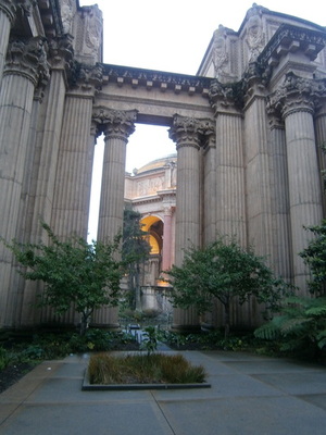 Palace framed by Columns