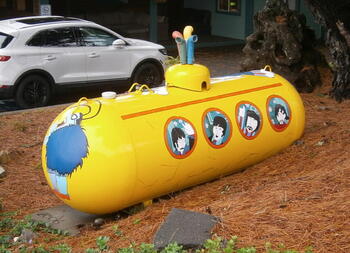 Yellow Submarine Propane Tank